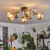 CHEHALIS Ceiling Light - glass gold, black, 6-light sources