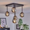 CHEHALIS Ceiling Light - glass Smoke-coloured, 5-light sources