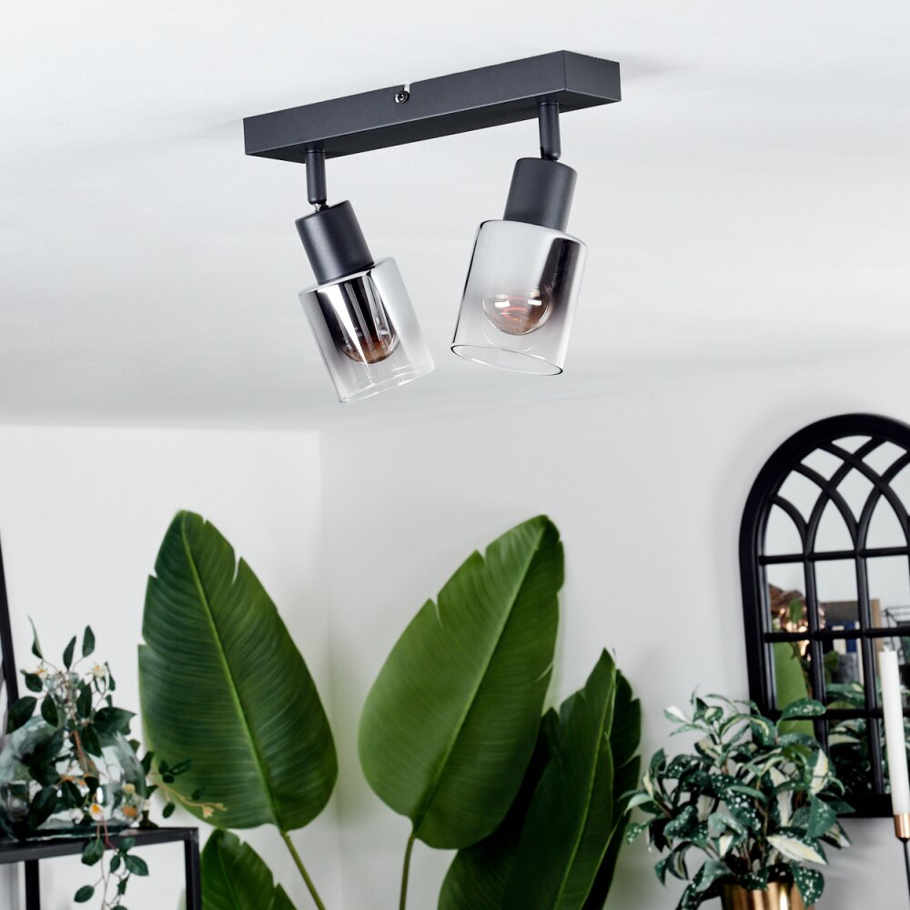 LETEQUE Ceiling Light black, 2-light sources