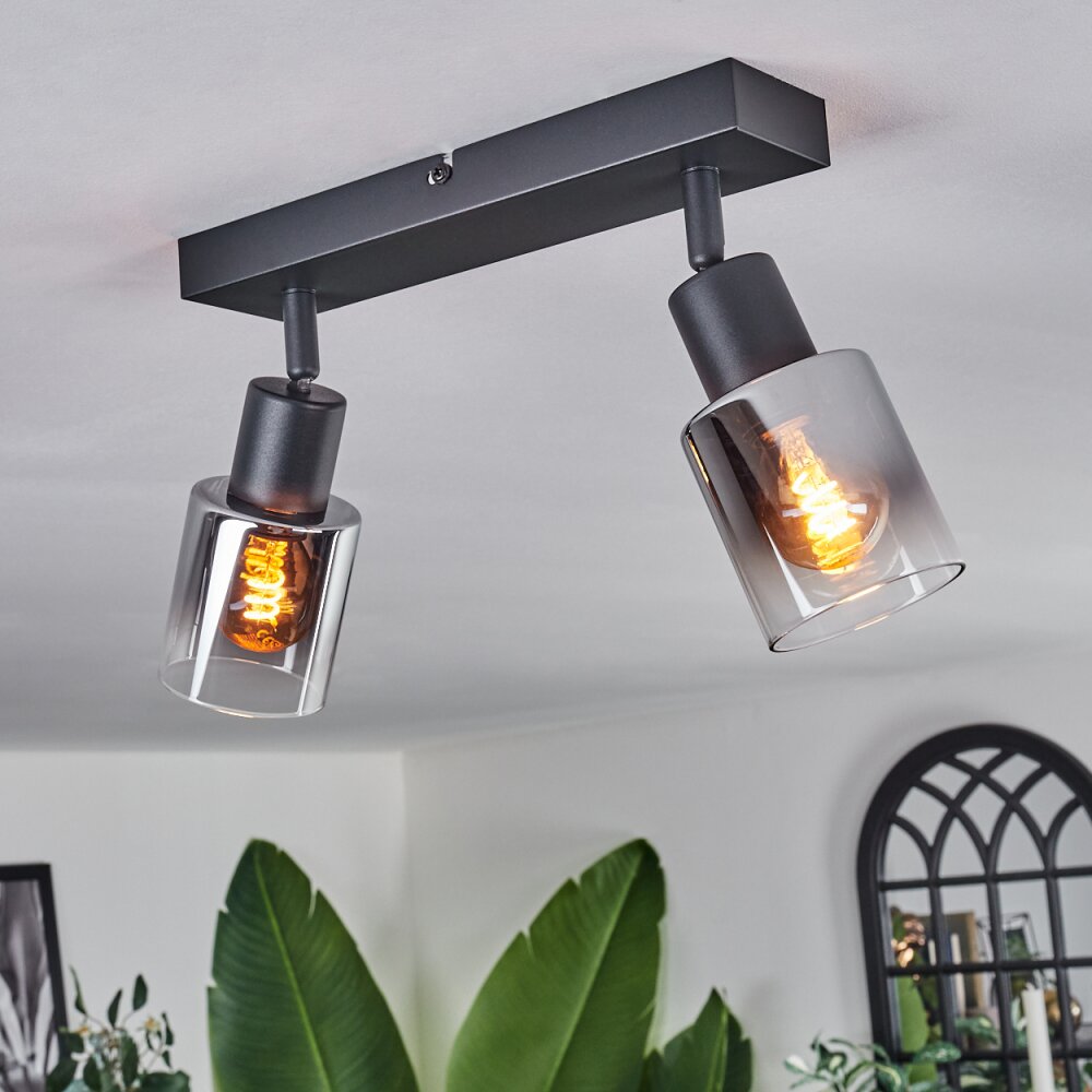 LETEQUE Ceiling Light black, 2-light sources
