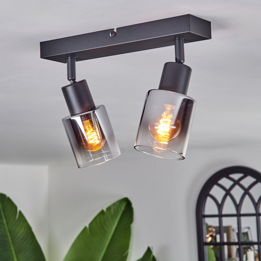 LETEQUE Ceiling Light black, 2-light sources