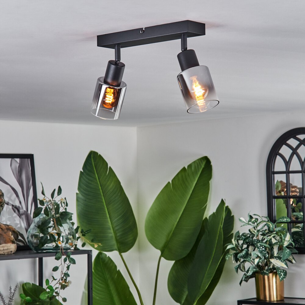 LETEQUE Ceiling Light black, 2-light sources