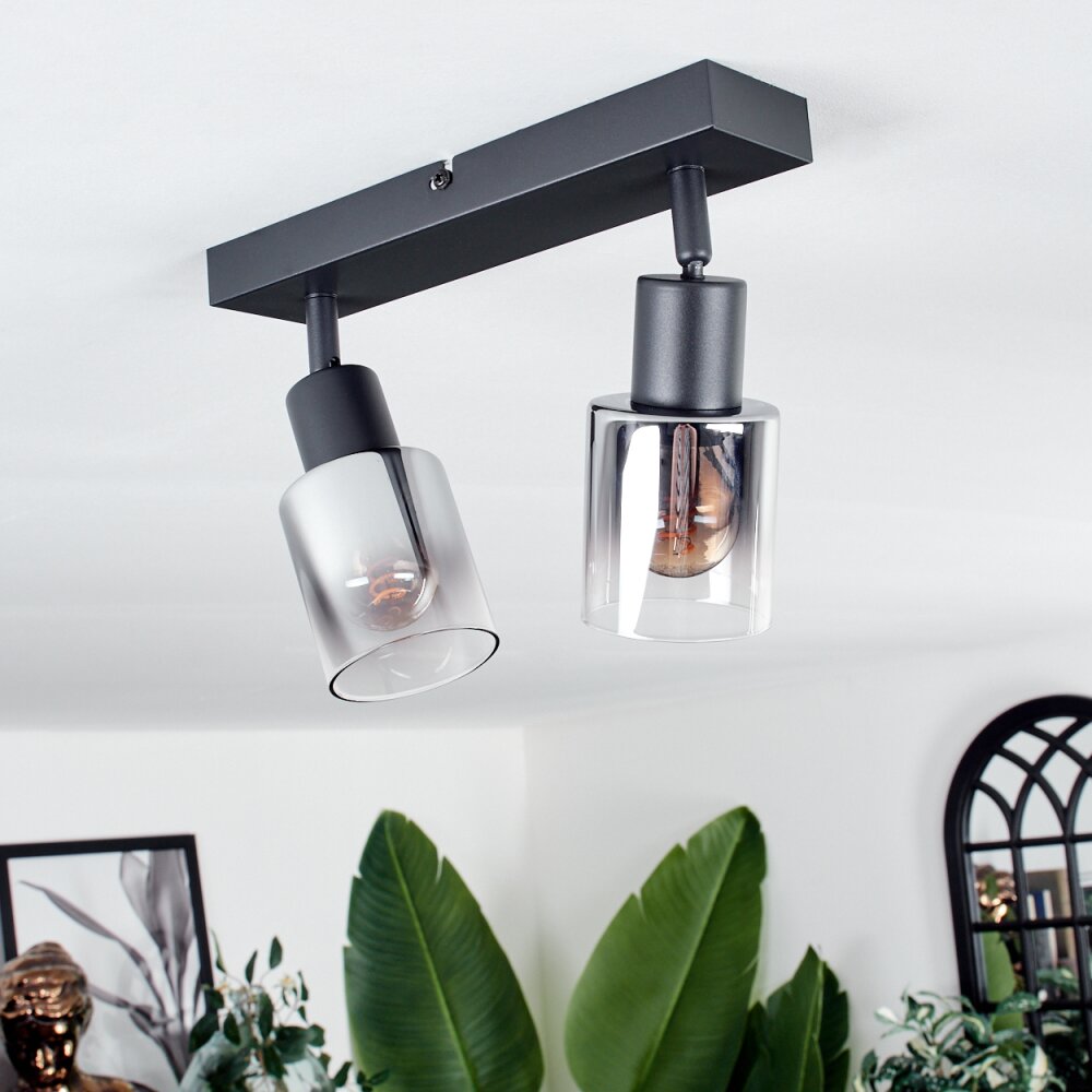 LETEQUE Ceiling Light black, 2-light sources
