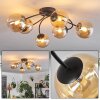 CHEHALIS Ceiling Light - glass Amber, 6-light sources