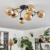 CHEHALIS Ceiling Light - glass Amber, 6-light sources