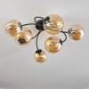 CHEHALIS Ceiling Light - glass Amber, 6-light sources