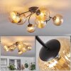 CHEHALIS Ceiling Light - glass Amber, 6-light sources