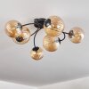 CHEHALIS Ceiling Light - glass Amber, 6-light sources