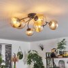 CHEHALIS Ceiling Light - glass Amber, 6-light sources