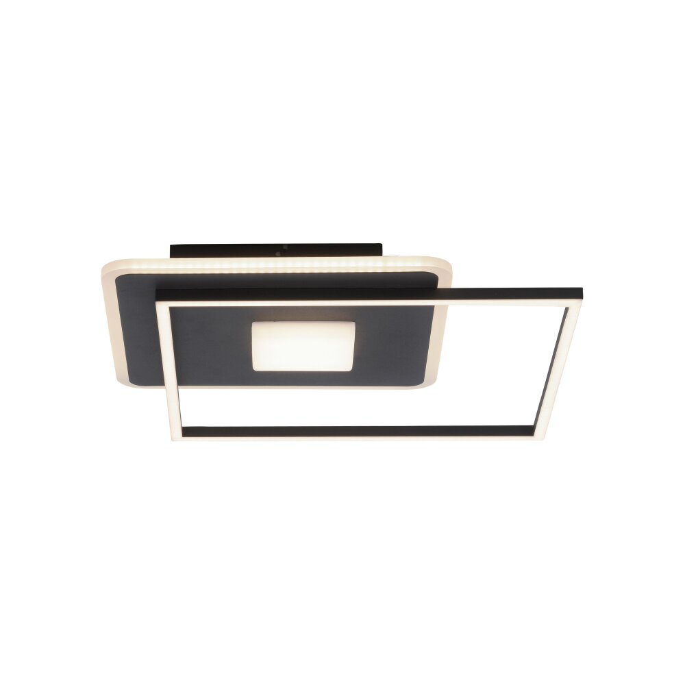 Leuchten-Direkt DOMINO Ceiling Light LED black, 1-light source