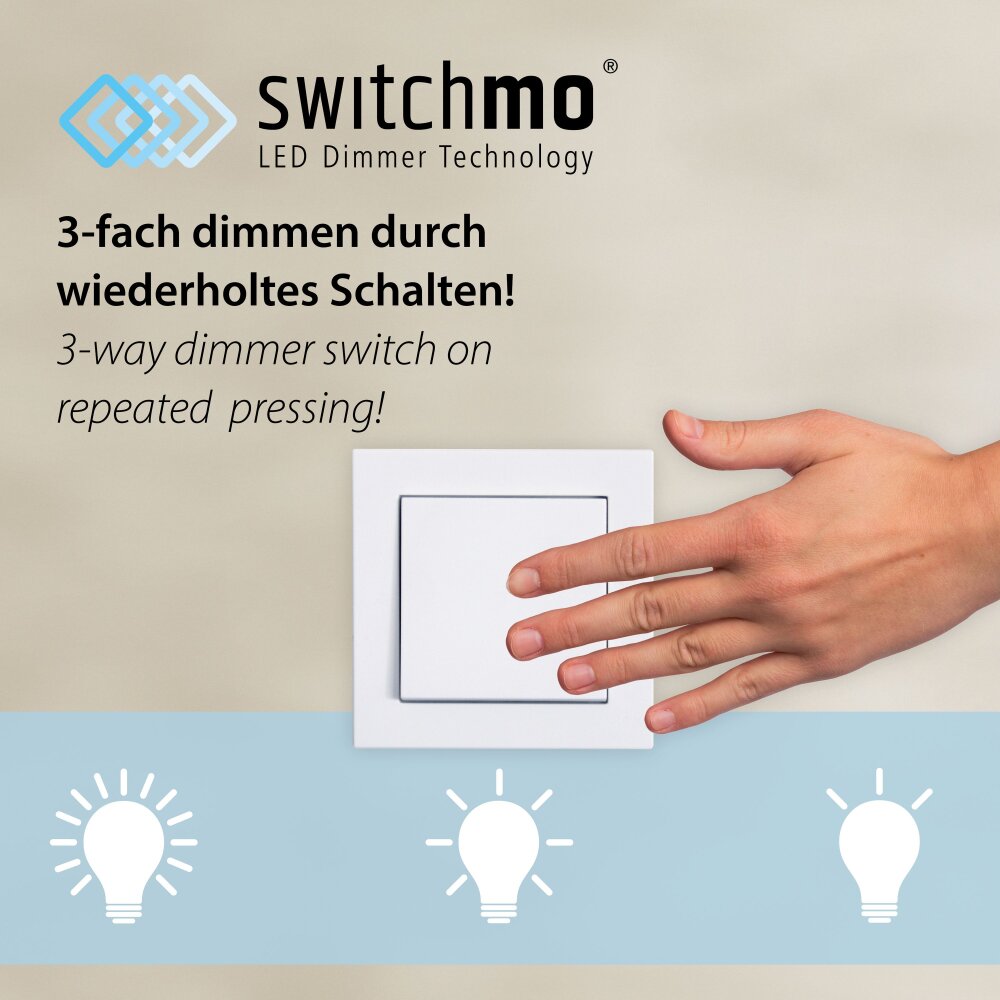 Leuchten-Direkt DOMINO Ceiling Light LED black, 1-light source