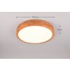 Trio ISEO Ceiling Light LED Light wood, 1-light source