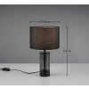 Reality GRAZIA Table lamp black, 1-light source