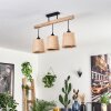 Soungou Ceiling Light Ecru, black, 3-light sources