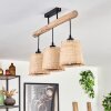 Soungou Ceiling Light Ecru, black, 3-light sources