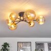 Chehalis Ceiling Light - glass 10 cm, 12 cm, 15 cm gold, black, 6-light sources