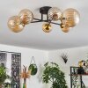 Chehalis Ceiling Light - glass 10 cm, 12 cm, 15 cm gold, black, 6-light sources