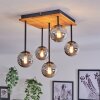 Chehalis Ceiling Light - glass 10 cm Ecru, black, 5-light sources