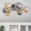 Chehalis Ceiling Light - glass 15 cm gold, black, 6-light sources