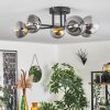 Chehalis Ceiling Light - glass 10 cm gold, black, 6-light sources