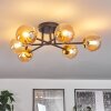 Chehalis Ceiling Light - glass 10 cm gold, black, 6-light sources