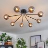 Chehalis Ceiling Light - glass 10 cm gold, black, 8-light sources