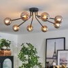 Chehalis Ceiling Light - glass 10 cm gold, black, 8-light sources