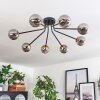 Chehalis Ceiling Light - glass 10 cm gold, black, 8-light sources