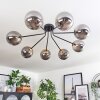 Chehalis Ceiling Light - glass 15 cm gold, black, 8-light sources