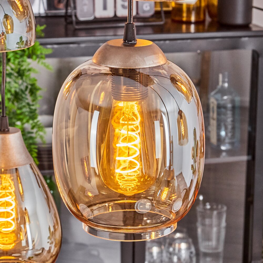 Echallens Pendant Light silver, 7-light sources