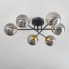 Chehalis Ceiling Light - glass 12 cm gold, black, 6-light sources