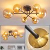 Chehalis Ceiling Light - glass 10 cm, 12 cm, 15 cm gold, black, 6-light sources