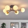 Chehalis Ceiling Light - glass 10 cm gold, black, 6-light sources