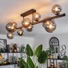 Chehalis Ceiling Light - glass 10 cm, 12 cm, 15 cm Smoke-coloured, 10-light sources