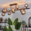 Chehalis Ceiling Light - glass 10 cm, 12 cm, 15 cm Smoke-coloured, 10-light sources