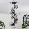 Chehalis Ceiling Light - glass 10 cm Smoke-coloured, 8-light sources