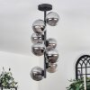 Chehalis Ceiling Light - glass 12 cm Smoke-coloured, 8-light sources