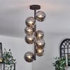 Chehalis Ceiling Light - glass 12 cm Smoke-coloured, 8-light sources