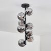 Chehalis Ceiling Light - glass 12 cm Smoke-coloured, 8-light sources