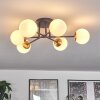 Chehalis Ceiling Light - glass 10 cm gold, black, 6-light sources