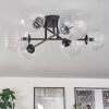 Chehalis Ceiling Light - glass 12 cm, 15 cm clear, 6-light sources