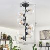 Gastor Ceiling Light - glass 15 cm clear, 8-light sources