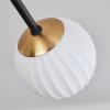 Chehalis Ceiling Light - glass 10 cm gold, black, 8-light sources