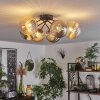 Chehalis Ceiling Light - glass 15 cm Amber, Smoke-coloured, 6-light sources