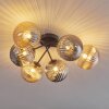 Chehalis Ceiling Light - glass 15 cm Amber, Smoke-coloured, 6-light sources