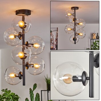 Gastor Ceiling Light - glass 15 cm clear, 6-light sources