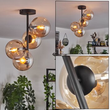 Gastor Ceiling Light - glass 15 cm Amber, 4-light sources