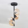 Chehalis Ceiling Light - glass 10 cm, 12 cm Amber, clear, 4-light sources