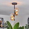 Chehalis Ceiling Light - glass 10 cm, 12 cm Amber, clear, 4-light sources