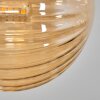 Chehalis Ceiling Light - glass 12 cm, 15 cm gold, black, 8-light sources